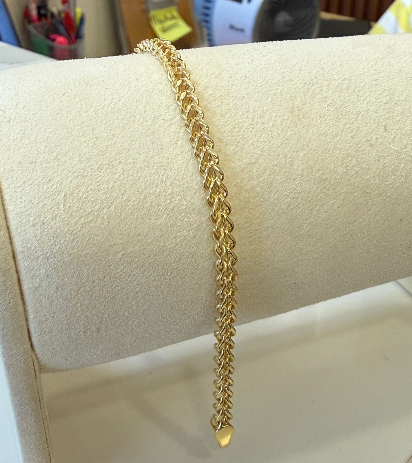 PULSERA TEJIDO BIZANTINO 4.1GR 10K